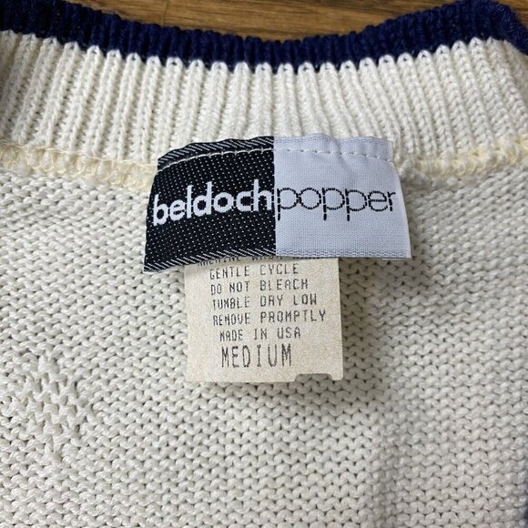 Vintage Beldoch Popper Sweater Vest Grandmacore Cottagecore USA - Picture 4 of 11
